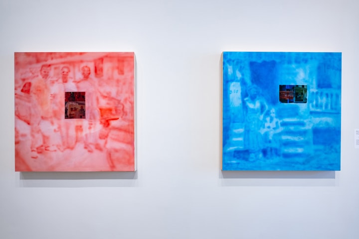installation view of Apparition exhibition