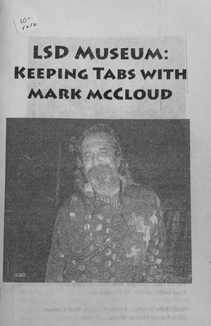 LSD Museum zine with Mark McCloud