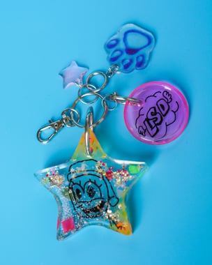  Mr. Hankey LSD Confetti Keychain