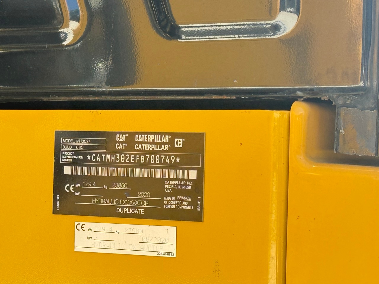 Used 2020 Caterpillar MH3024 For Sale