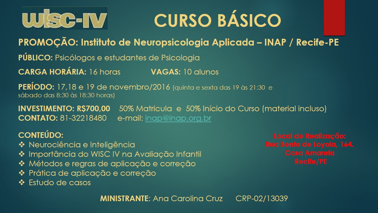 Curso Básico WISC IV