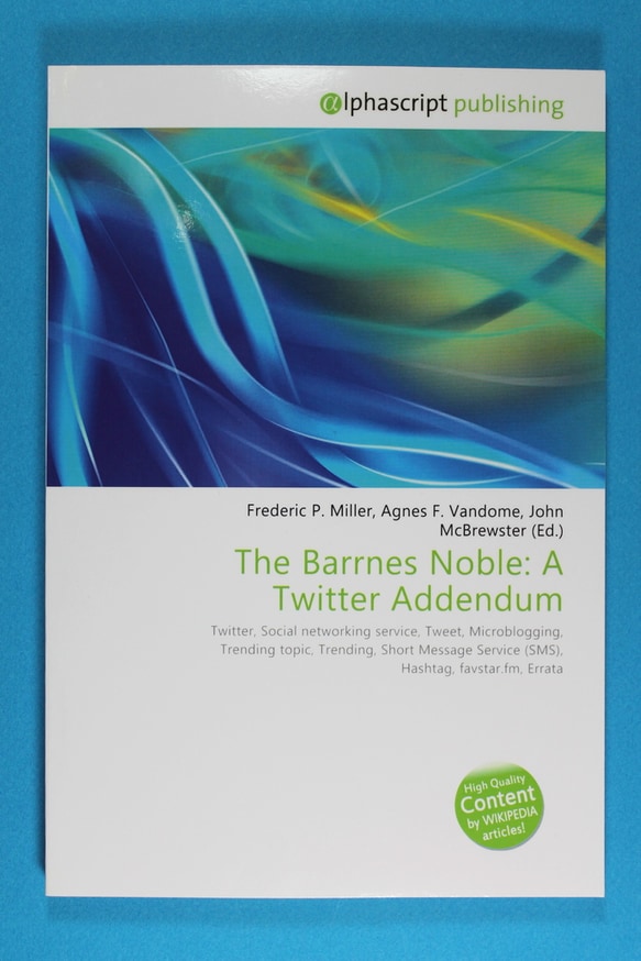 The Barrnes Noble : A Twitter Addendum