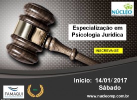 Especialização em Psicologia Jurídica - Ênfase em Perícia Psicológica