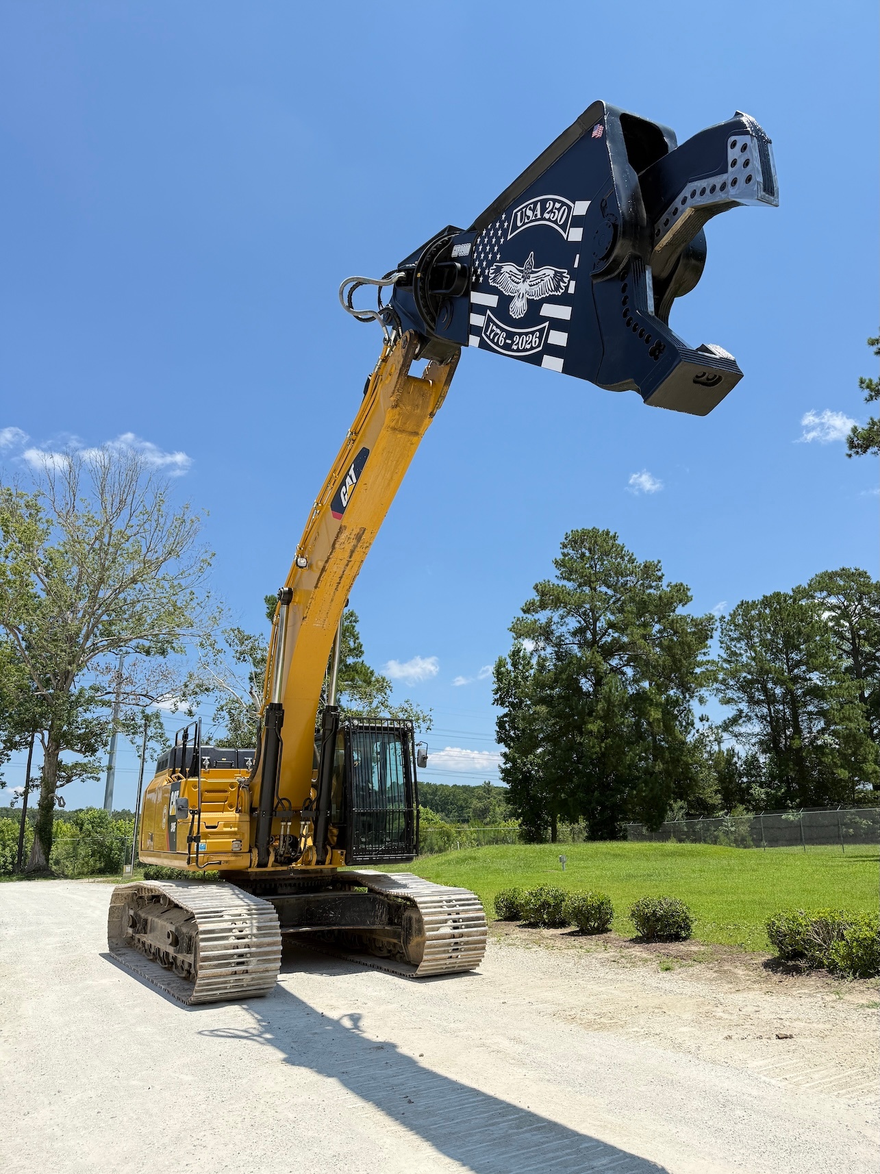 Used 2018 Caterpillar 349FL w Shear For Sale