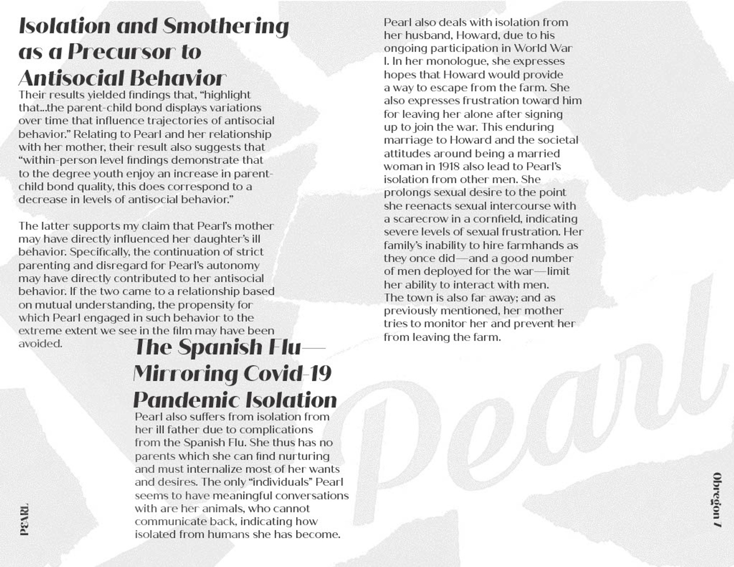 Page layout design