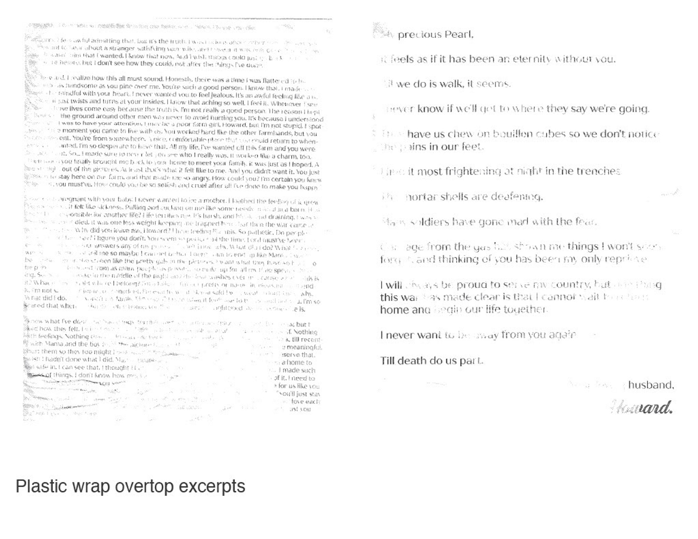 Typography manipulated by hand