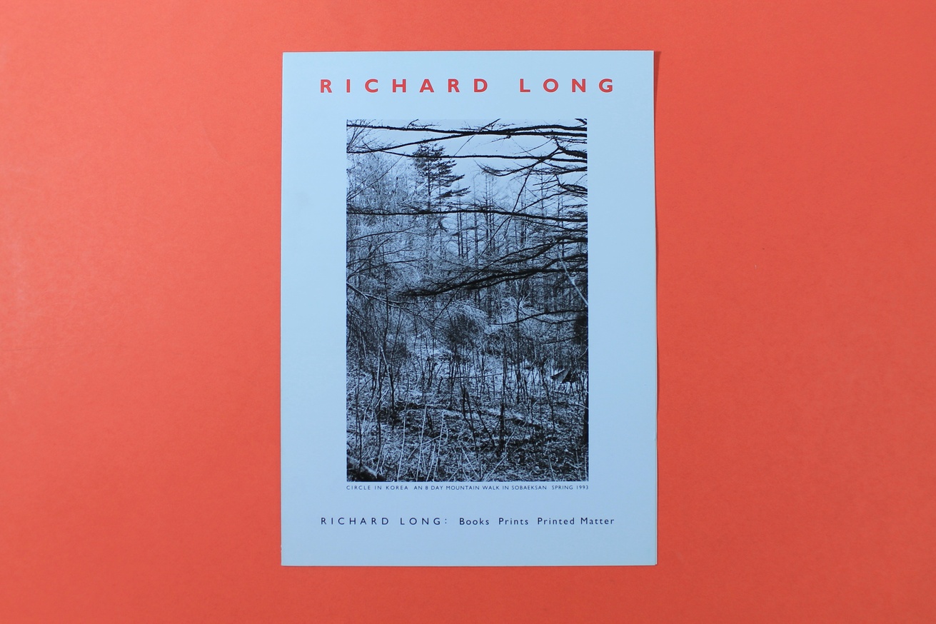 Richard Long: Books Prints Printed Matter thumbnail 2