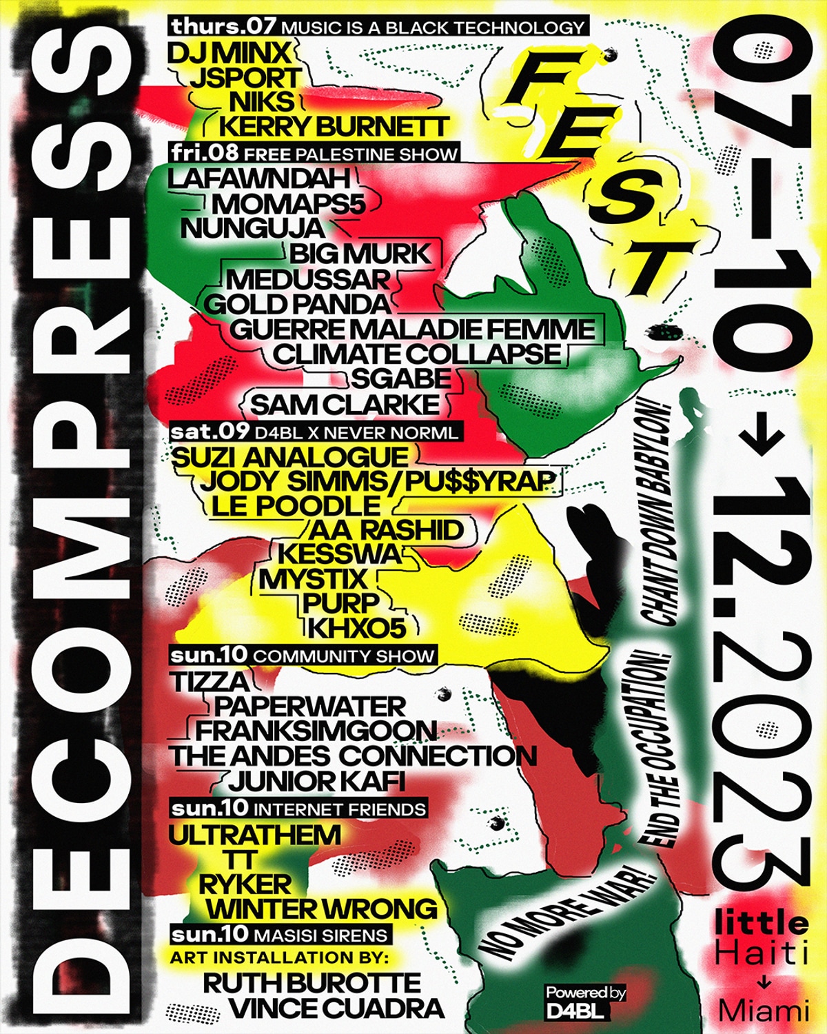 data for black lives decompress miami line up