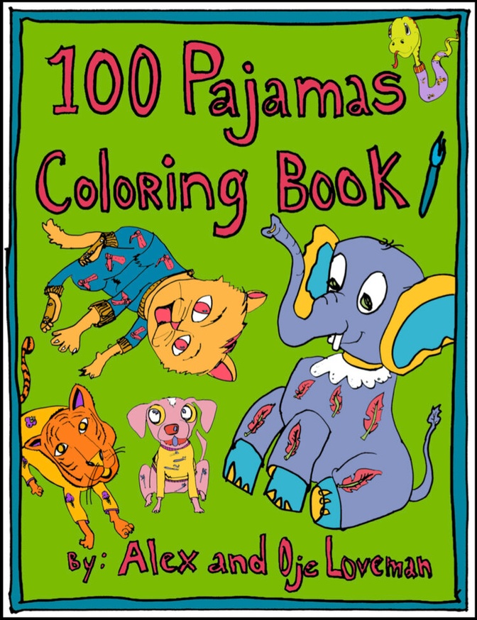 100 Pajamas Coloring Book