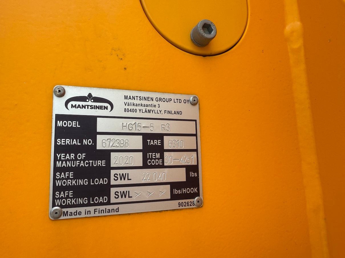 Used 2020 Mantsinen 60M For Sale