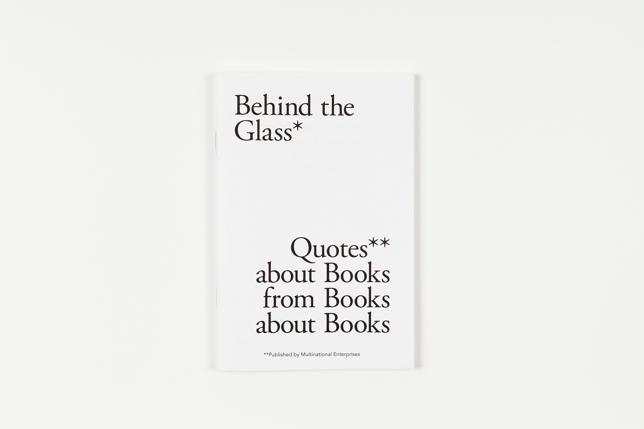 Sveinn Fannar Johannsson Behind The Glass Quotes About Books From Books About Books Printed Matter