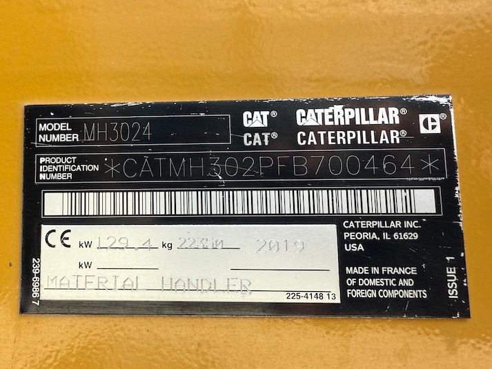Used 2019 Caterpillar MH3024 For Sale