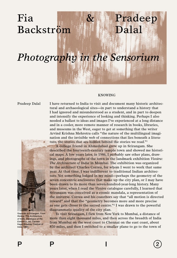 Photography in the Sensorium