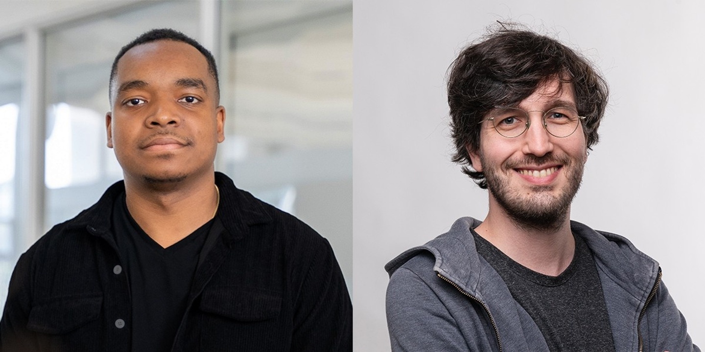 Two portraits. On the left is Rayshad Dorsey. On the right is Luiz Ludwig.