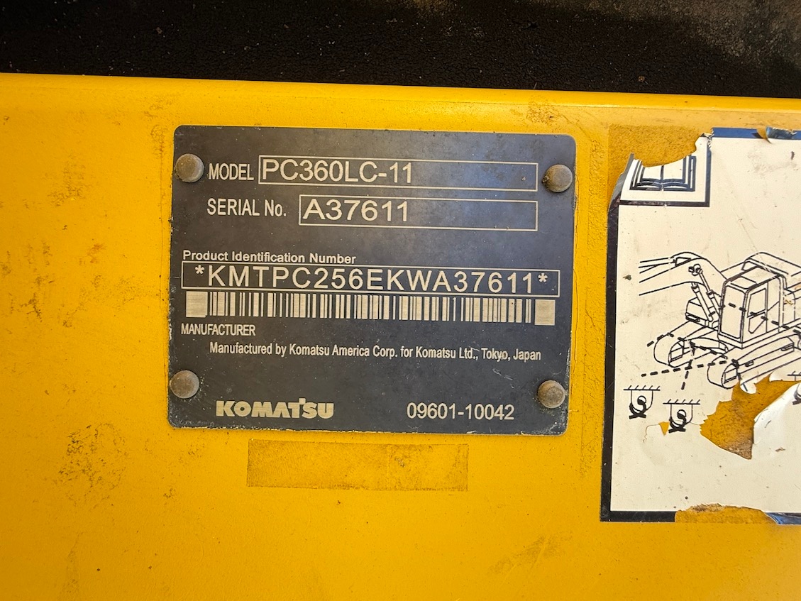 Used 2019 Komatsu PC360LC-11 w/ Shear For Sale