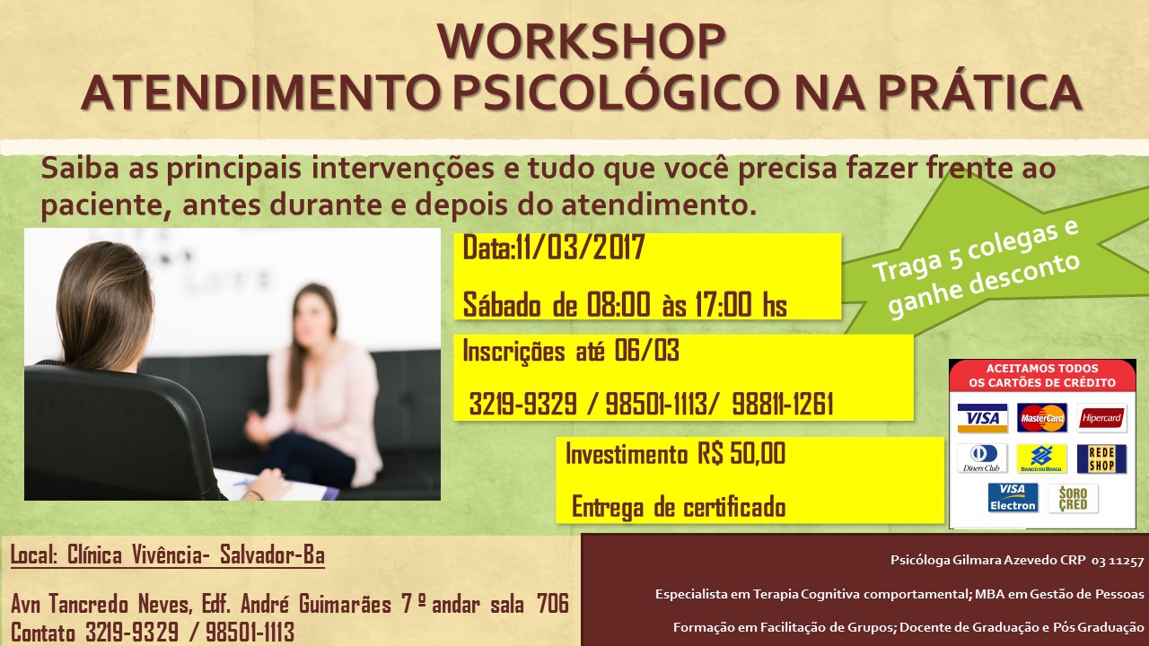 Workshop - Atendimento Psicológico na Prática