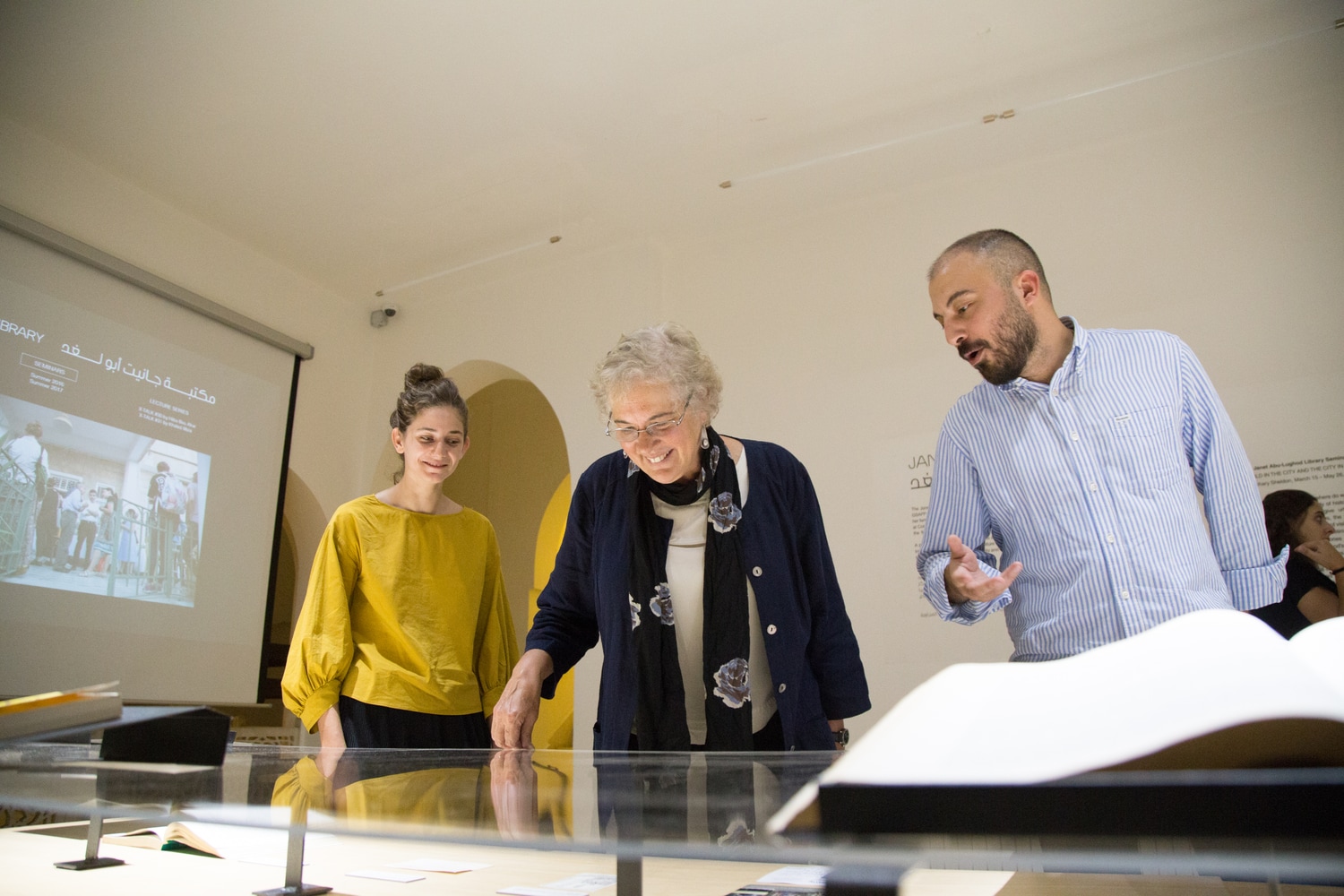 AbuLughod Library Exhibition Opening Columbia GSAPP