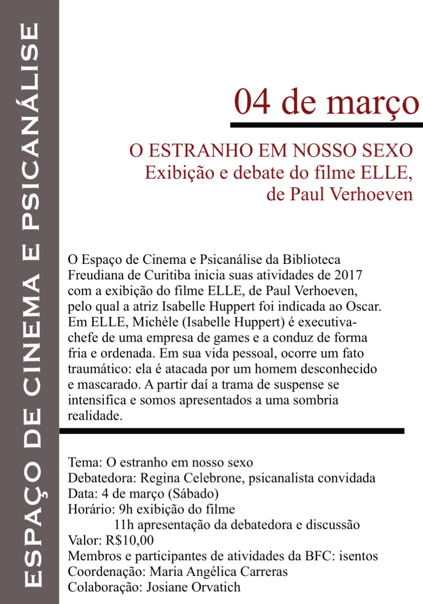 Espaco de Cinema e Psicanálise