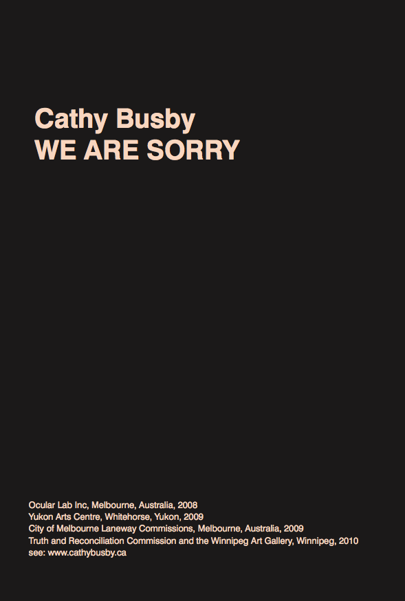 We are Sorry 