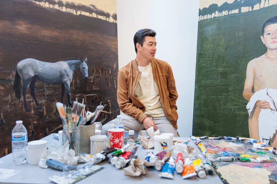 portrait of Yixiao Zhang in studio