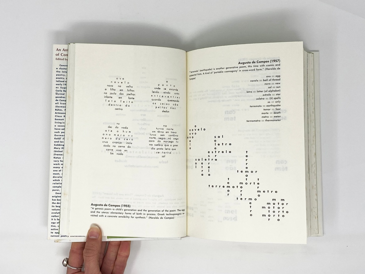 An Anthology of Concrete Poetry [first edition, hardback] thumbnail 2