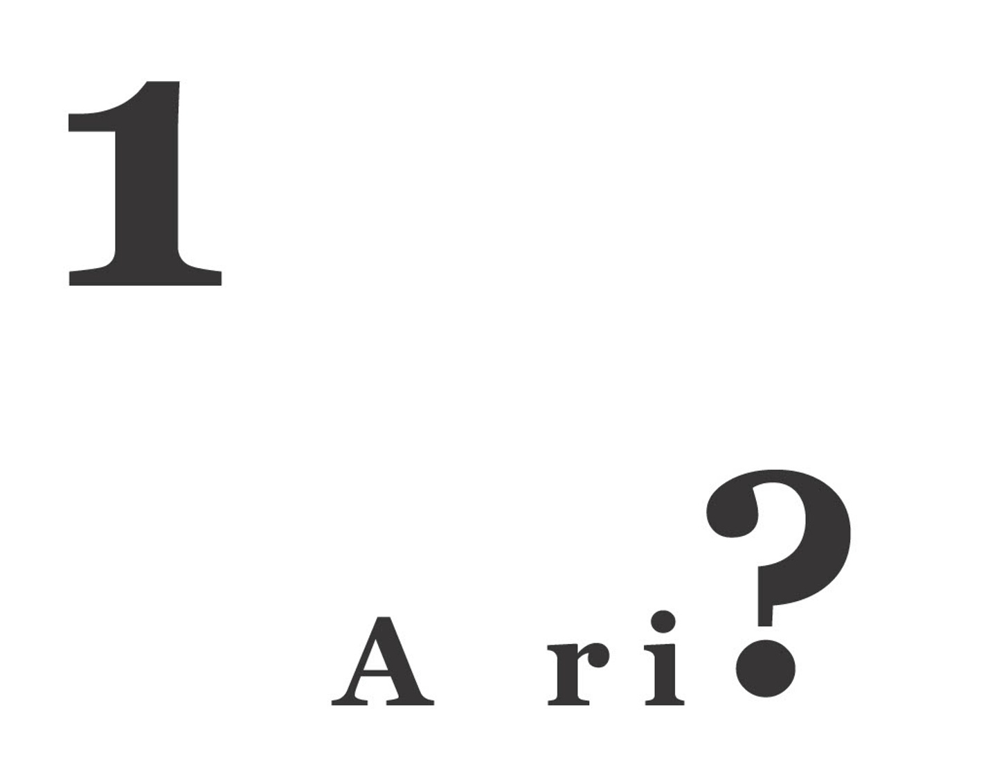 Letterform in layout