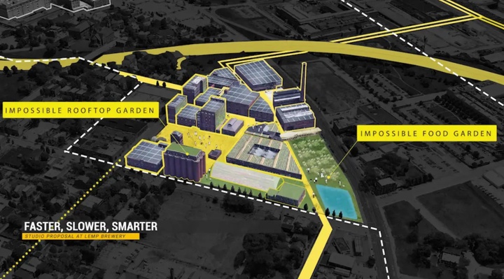 Framework plan for a food delivery system in St. Louis city.