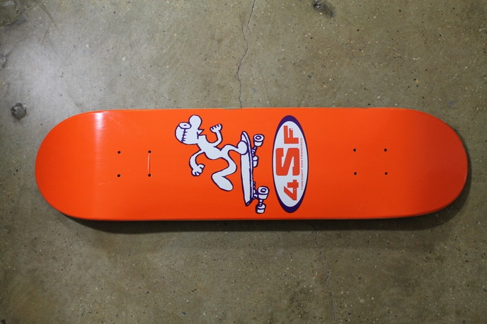 Gary Panter Skateboard: Orange/Black thumbnail 1