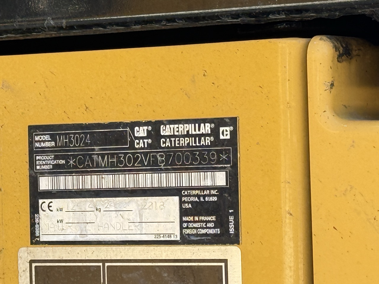 2018 Caterpillar MH3024