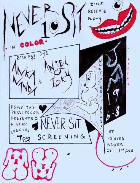 Never Sit - Issue 10 Zine Launch