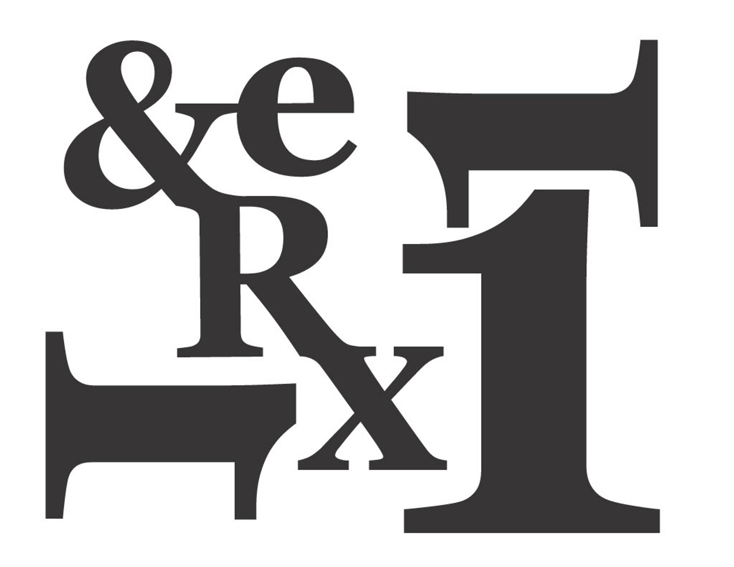 Letterform in layout