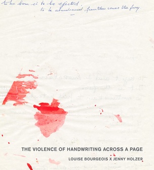 The Violence of Handwriting Across a Page