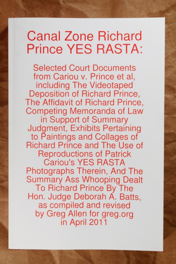 Canal Zone; Richard Prince; YES RASTA thumbnail 4