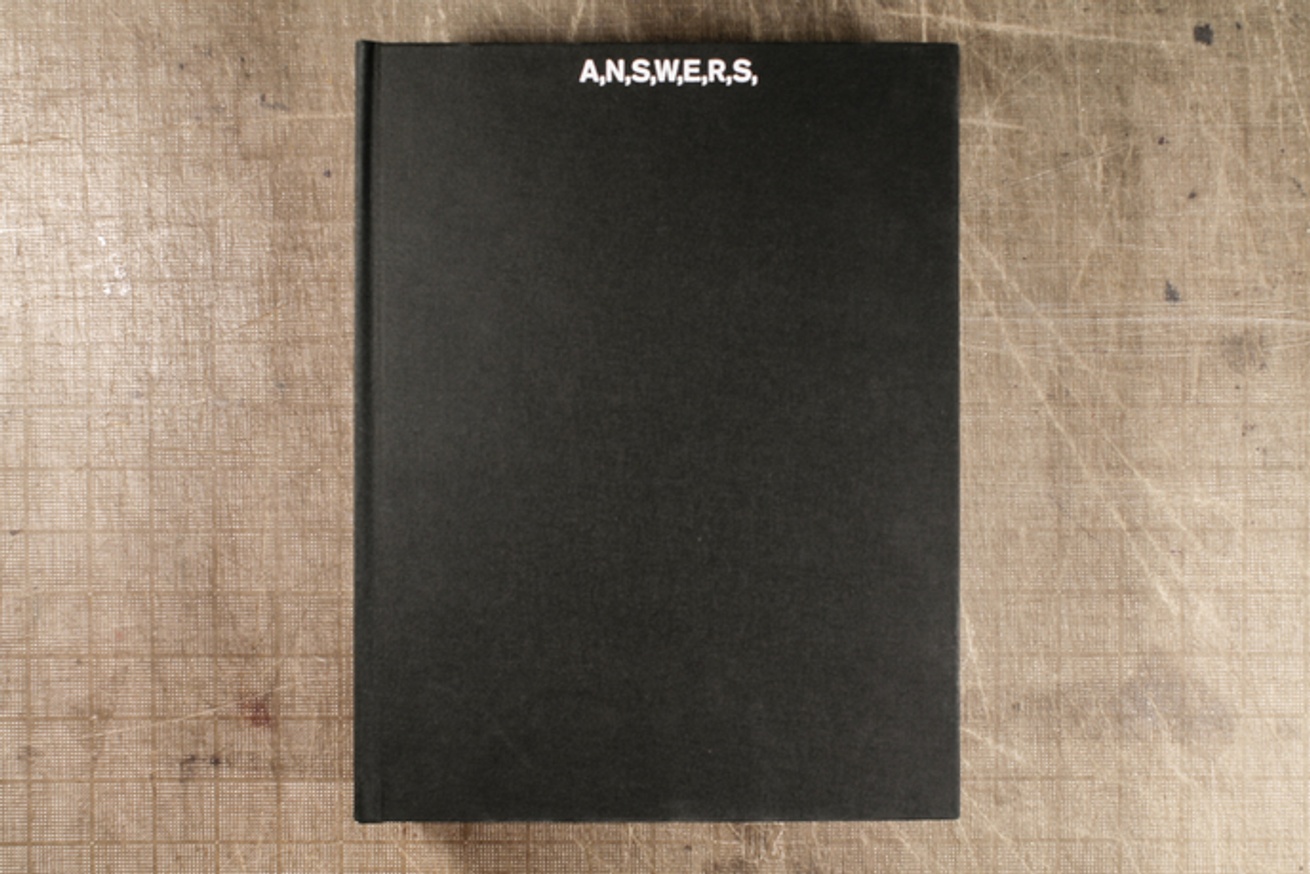 Peter Wegner A N S W E R S Amp Q U E S T I O N S Printed Matter