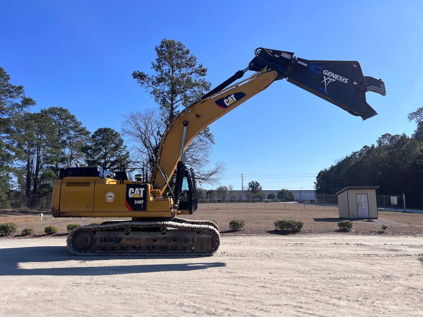 Used 2018 Caterpillar 349FL w Shear For Sale