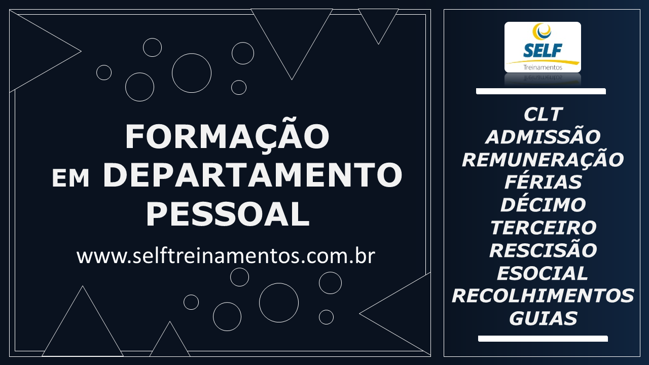 Formação em Departamento Pessoal - Sábados