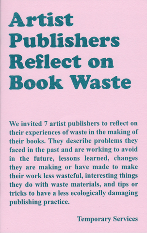 Artist Publishers Reflect on Book Waste