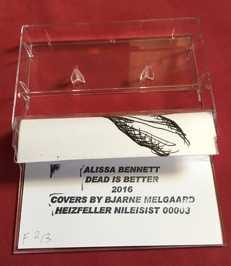 Dead Is Better Cassette [Hand-Drawn Cover] thumbnail 4