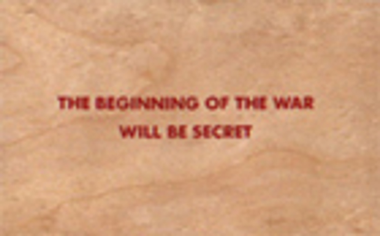 The Beginning of the War Will Be Secret Wooden Postcard