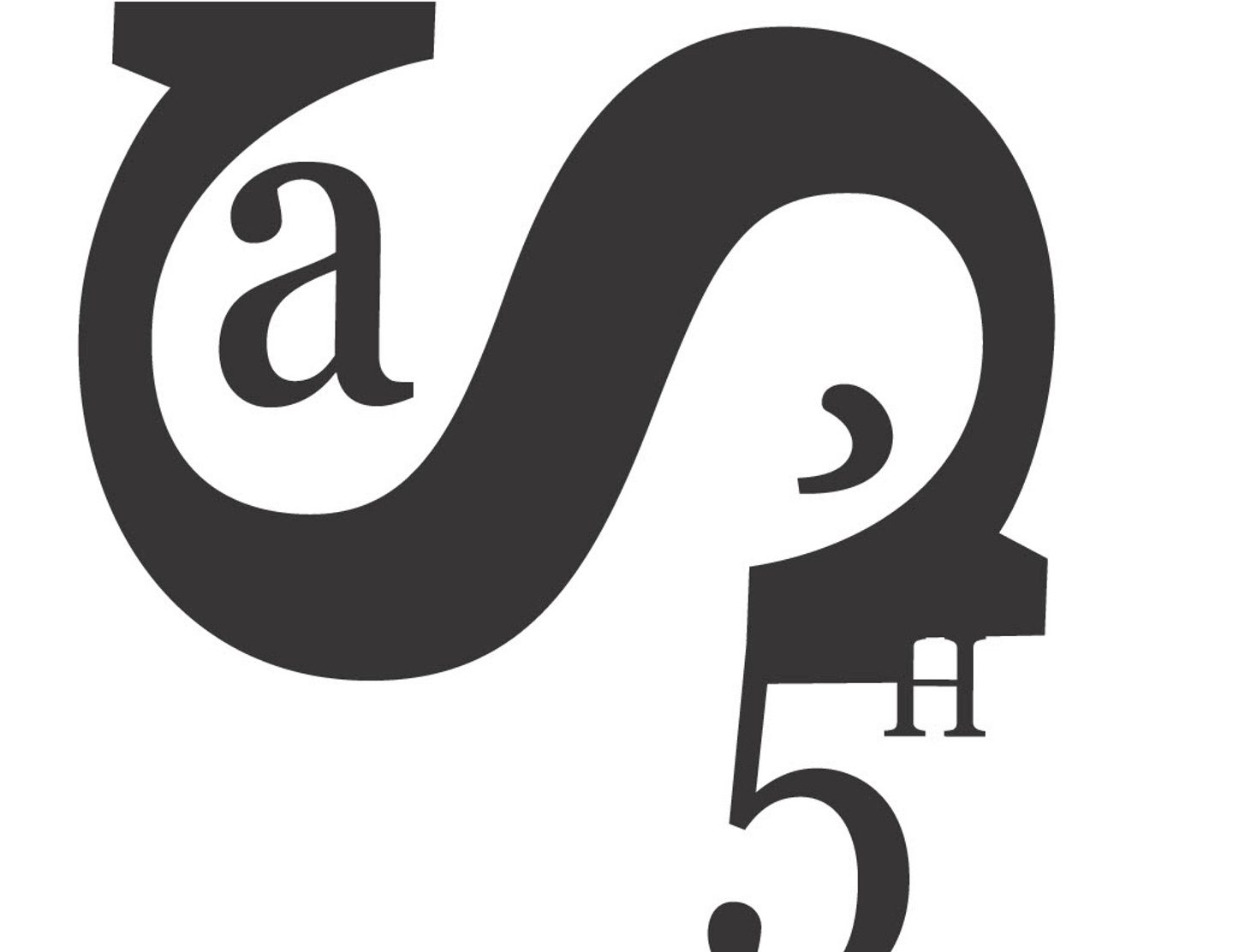 Letterform in layout