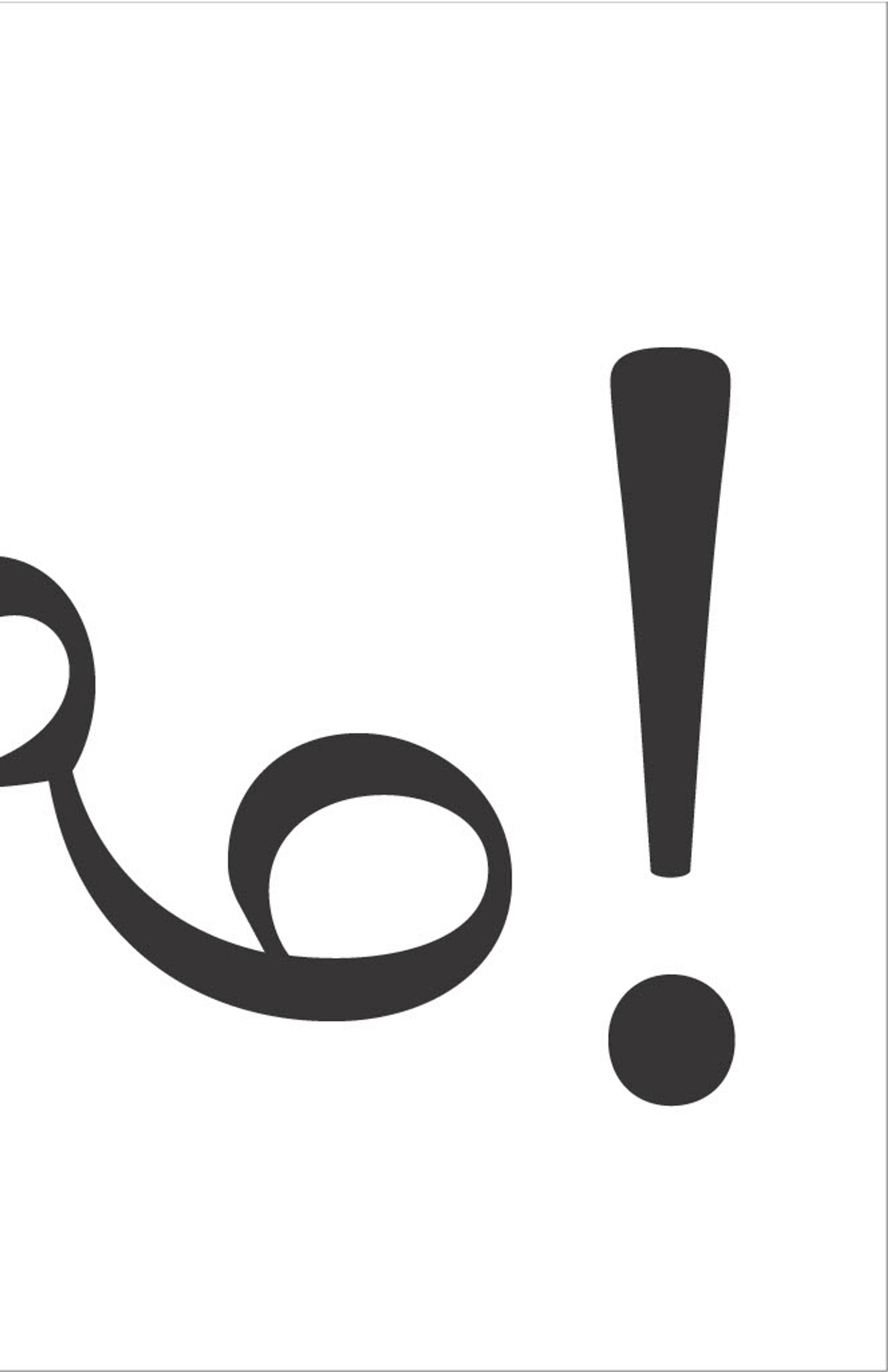 Letterform in layout