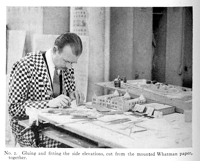 Model making at Columbia, circa 1922; published in William Alciphron Boring, “Use of Models in the Study of Architecture,” in Architecture: The Professional Architectural Monthly, vol. 4, June 1922, 200–202.