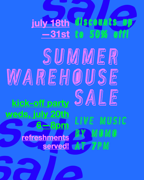 Summer Warehouse Sale