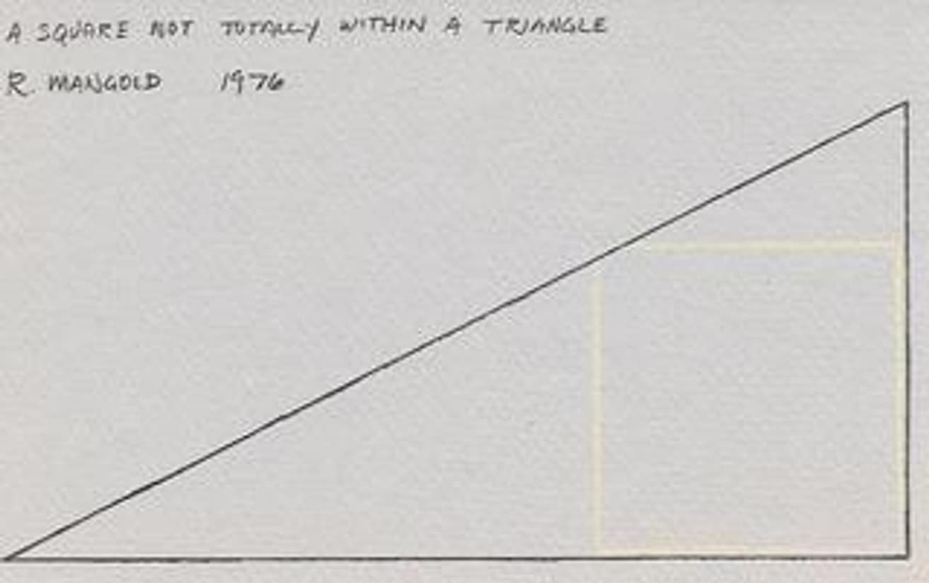A Square Not Totally Within a Triangle Postcard
