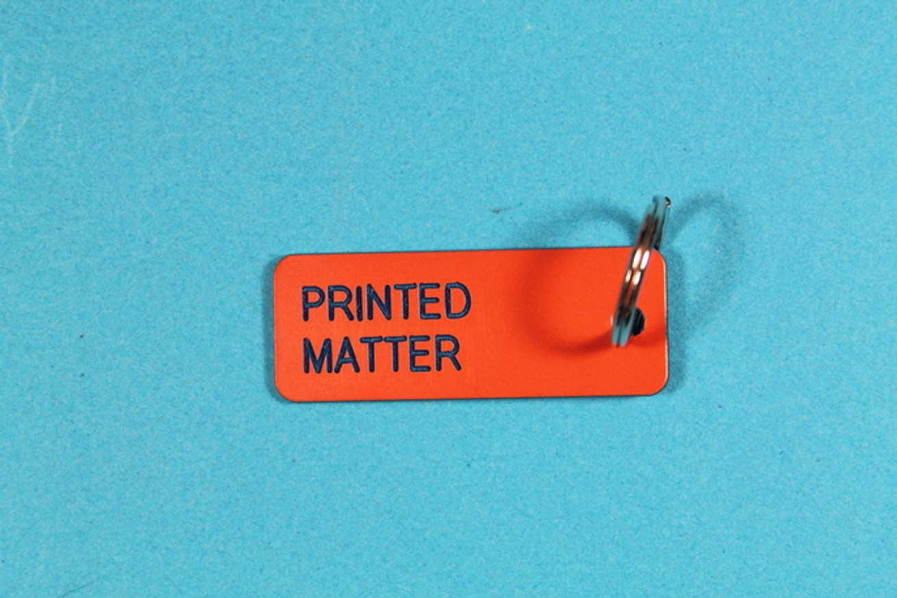 Printed Matter Keytag