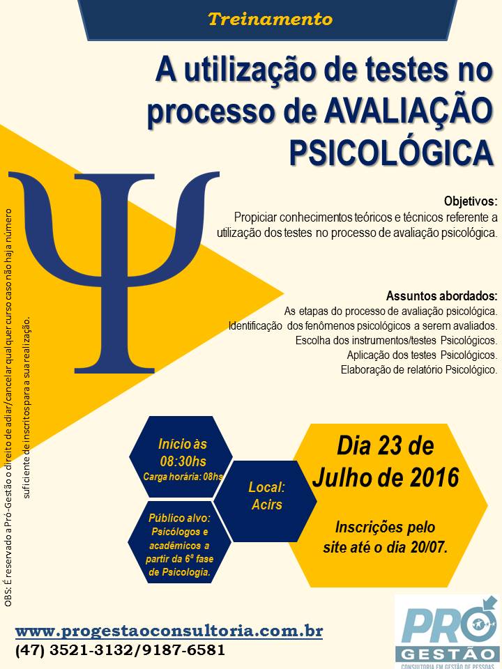 A UTILIZAÇÃO DE TESTES NO PROCESSO DE AVALIAÇÃO PSICOLÓGICA