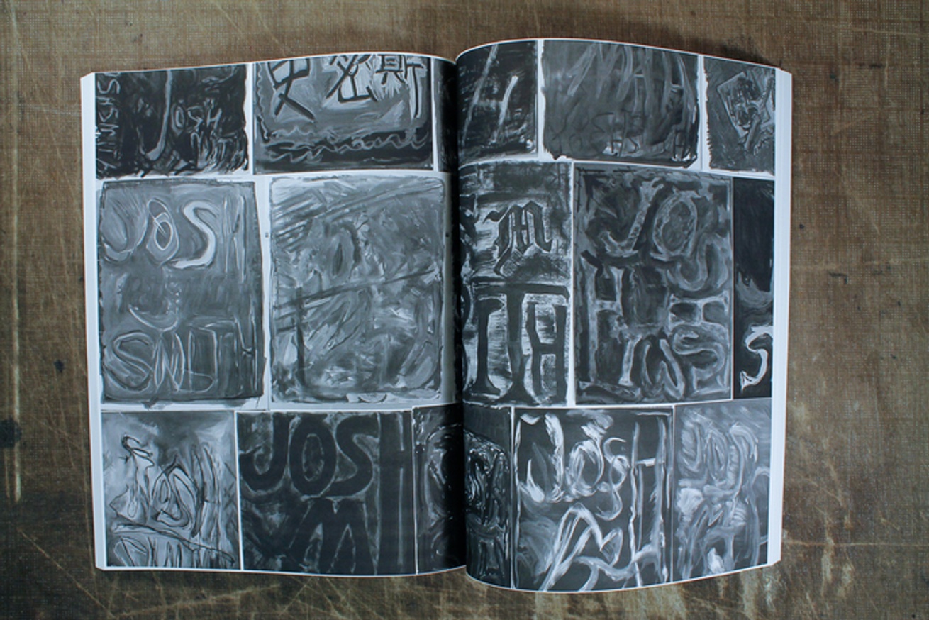 Josh Smith, Parkett Book Collage, 2009