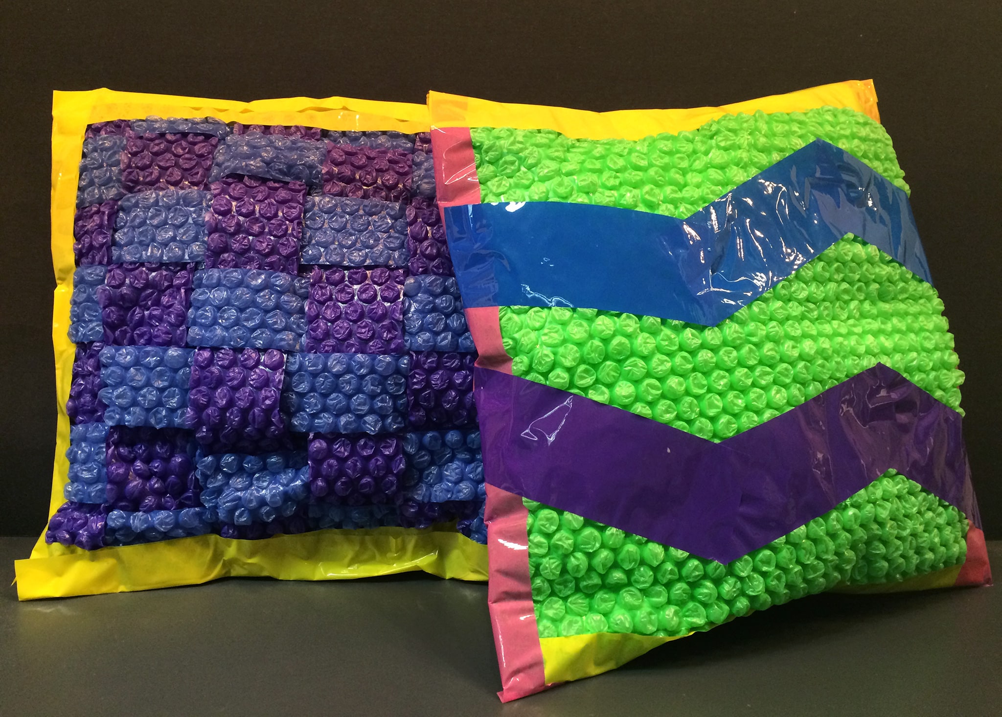 Family Saturday Bubble Wrap Pillows Tang Teaching Museum