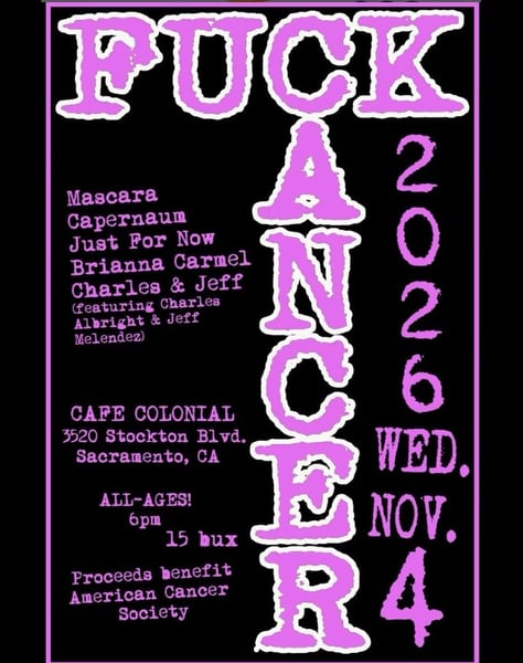 F*ck Cancer 2026 Series ft. Mascara at Cafe Colonial