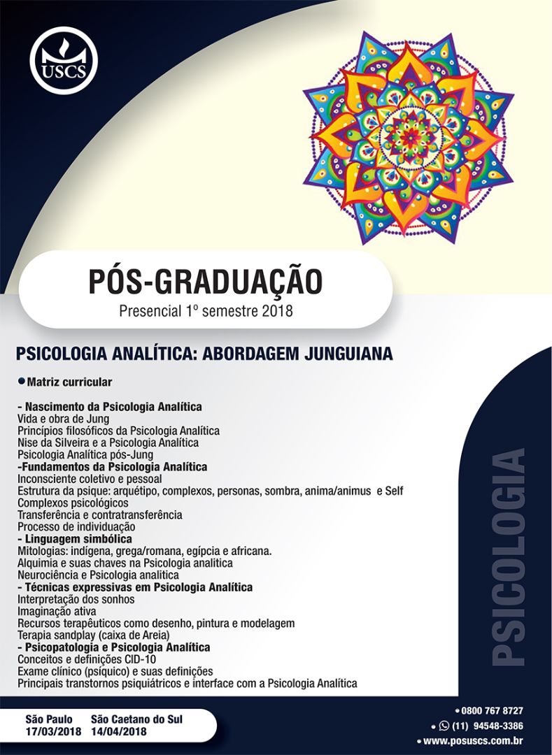 Pós-Graduação Presencial: Psicologia Analítica: Abordagem Junguiana